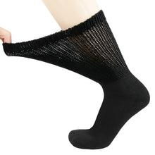 Load image into Gallery viewer, Diabetic Slipper Socks, Extra Thick Cotton Triple Cushioned Crew Socks (Size 10-13)