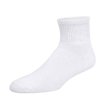 Load image into Gallery viewer, Premium Women’s White Soft Breathable Cotton Ankle Socks, Non-Binding & Comfort Diabetic Socks, Fits Shoe Size 6-11 - 6 Pairs
