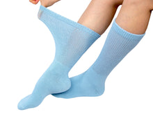 Load image into Gallery viewer, Premium Women’s Colorful Soft Breathable Cotton Crew Socks, Non-Binding & Comfort Diabetic Socks, Fits Shoe Size 6-11 - 6 Pairs