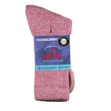 Load image into Gallery viewer, 4 Pairs of Women’s Diabetic Thermal Merino Wool Warm Socks, Assorted, Shoe Size 8.5-11.5