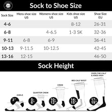 Load image into Gallery viewer, Men's Compression Knee High Stocking 10-20 mmHg, Medical Circulation Socks - 2 Pairs, Men's US Shoe Size 10-12.5