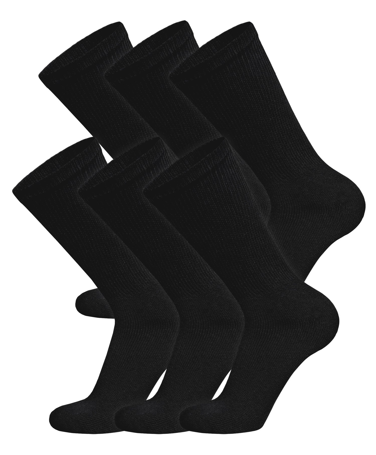 Cotton Black Men's Crew Socks