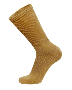 Men's Diabetic Cotton Neuropathy Crew Socks (Khaki) - 6 Pairs