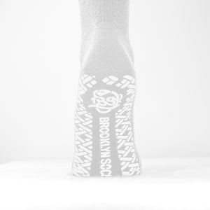 Women's Non-Skid Diabetic Cotton Quarter Socks with Non Binding Top (White) - 6 Pairs