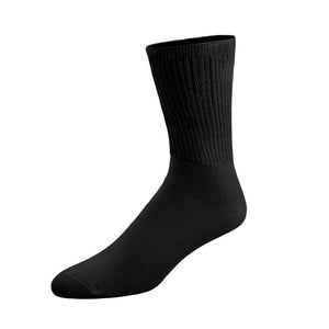 Thin Combed Cotton Diabetic Socks, Loose, Wide, Non-Binding Low-Crew Socks (Fits Shoe Size 7-11 )