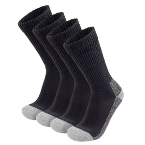 Diabetic Slipper Socks, Extra Thick Cotton Triple Cushioned Crew Socks (Size 10-13)