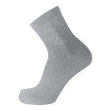 Load image into Gallery viewer, Men&#39;s Diabetic Quarter Length Athletic Sport Socks (Grey) - 6 Pairs
