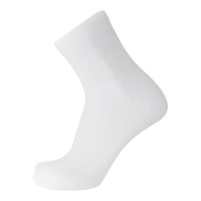 Load image into Gallery viewer, Men&#39;s Diabetic Quarter Length Athletic Sport Socks (White) - 6 Pairs
