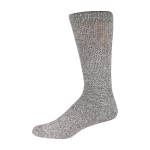 Men's 6 Pairs of Super-Soft Cotton Crew Socks (Marled Heather Grey)