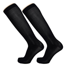 Load image into Gallery viewer, Men&#39;s Compression Knee High Stocking 10-20 mmHg, Medical Circulation Socks - 2 Pairs, Men&#39;s US Shoe Size 10-12.5
