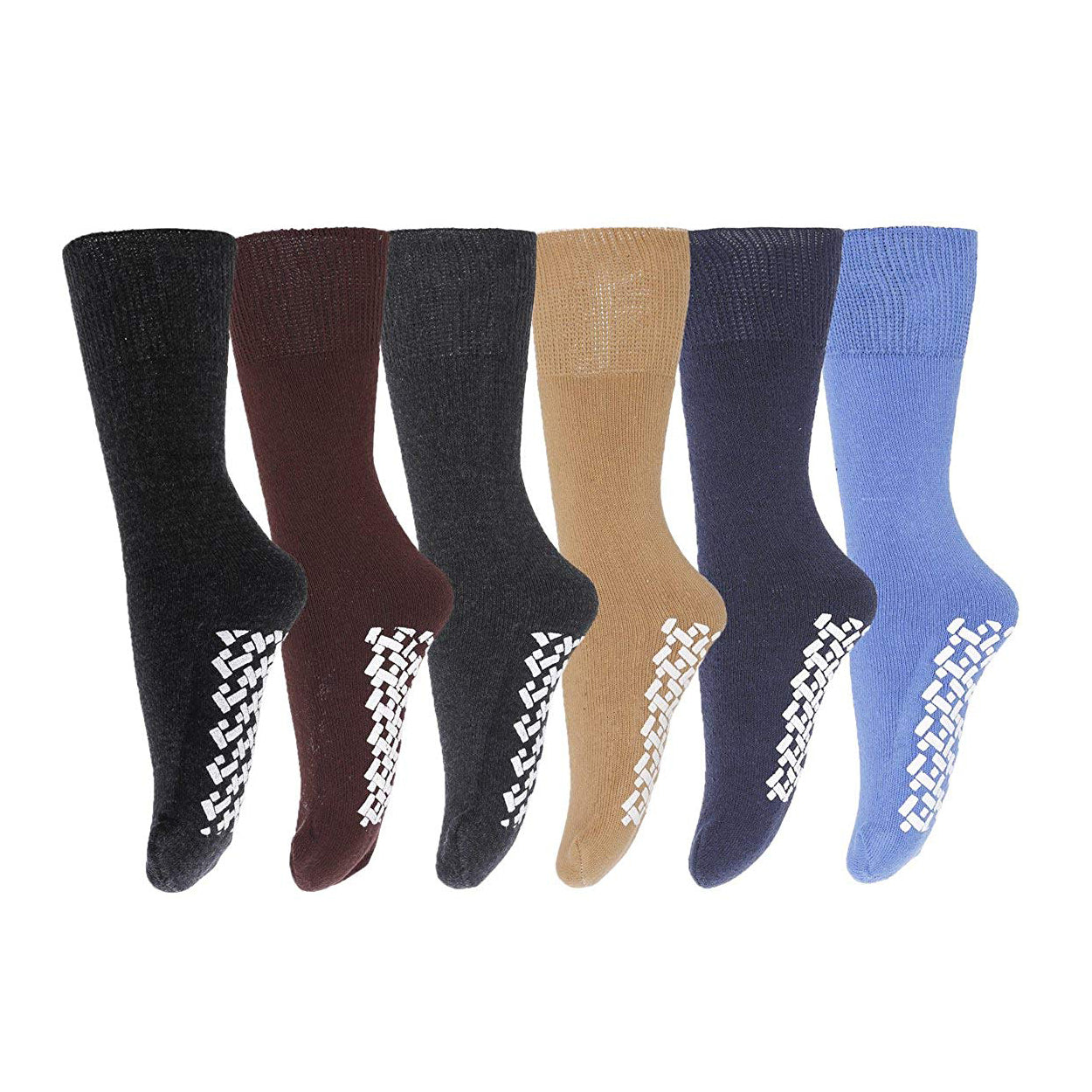 1/3 pair Non Skid/Slip Socks With Gripper Bottom Hospital Slipper Socks US  STOCK
