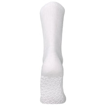 Load image into Gallery viewer, Men&#39;s Non-Skid Diabetic Cotton Crew Gripper Socks with Non Binding Top (White) - 6 Pairs
