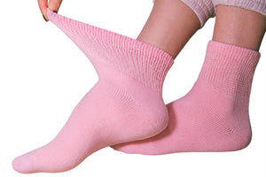 Premium Women’s Colorful Soft Breathable Cotton Ankle Socks, Non-Binding & Comfort Diabetic Socks, Fits Shoe Size 6-11 - 6 Pairs